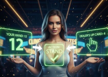12 vs 4 – Was macht man mit diesen Karten am Blackjack-Tisch?