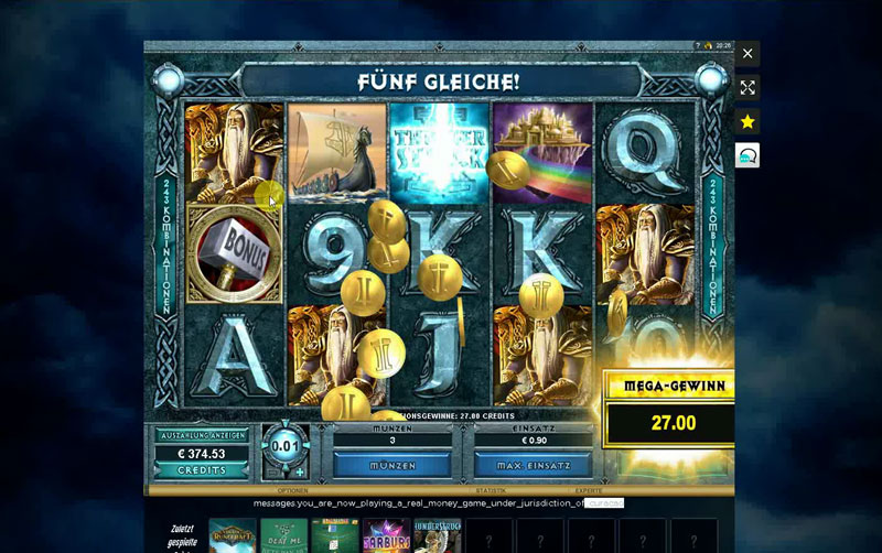 Online Casino Slot Thunderstruck 2