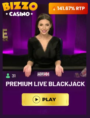 Bizzo Blackjack Bizzo Casino Banner